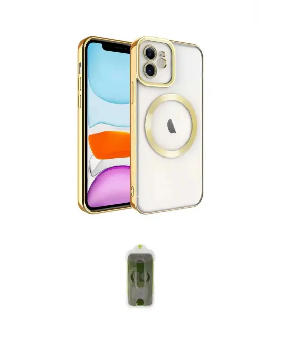 ieg™ iPhone 12 Kılıf Nova Işık Özel Seri - Siyah Joko Magic 5D Hayalet Cam