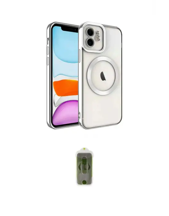 ieg™ iPhone 12 Kılıf Nova Işık Özel Seri - Siyah Joko Magic 5D Hayalet Cam