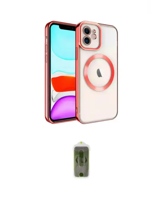ieg™ iPhone 12 Kılıf Nova Işık Özel Seri - Siyah Joko Magic 5D Hayalet Cam
