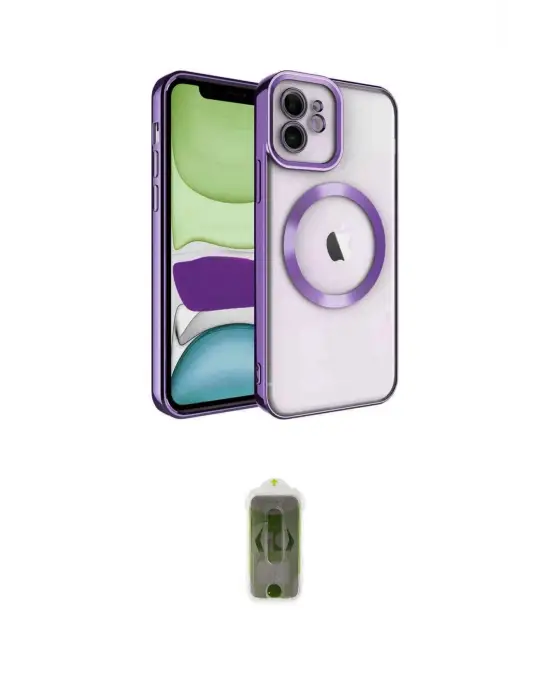 ieg™ iPhone 12 Kılıf Nova Işık Özel Seri - Siyah Joko Magic 5D Hayalet Cam