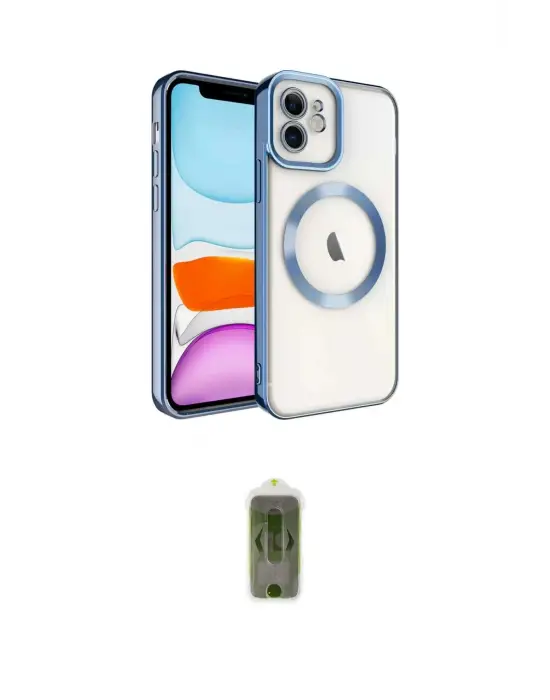 ieg™ iPhone 12 Kılıf Nova Işık Özel Seri - Siyah Joko Magic 5D Hayalet Cam
