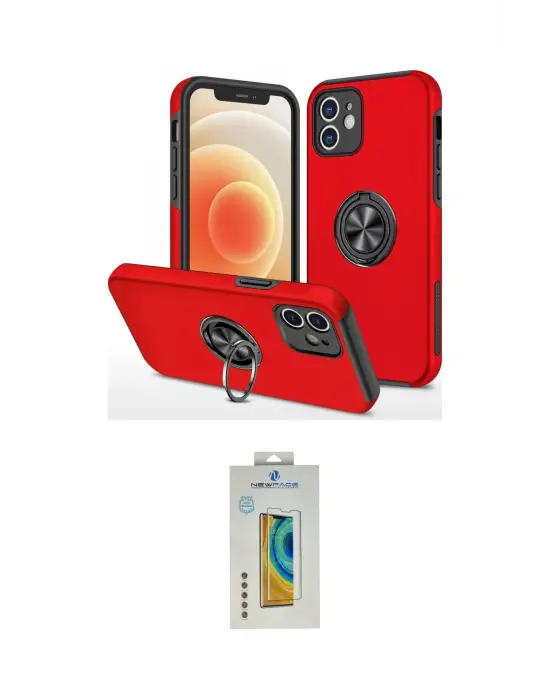 ieg™ iPhone 12 Kılıf Odak Form Prime - Siyah Polymer Nano Ekran Koruyucu