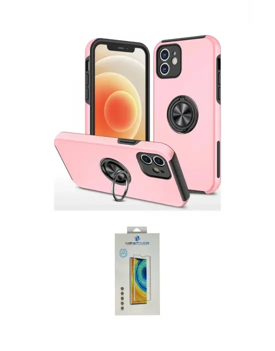 ieg™ iPhone 12 Kılıf Odak Form Prime - Siyah Polymer Nano Ekran Koruyucu