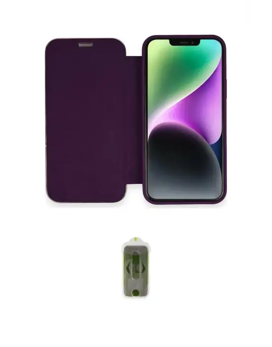 ieg™ iPhone 12 Kılıf Siluet Minimal Serisi - Siyah Joko Magic 5D Hayalet Cam
