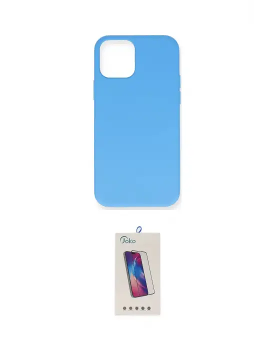 ieg™ iPhone 12 Pro Max Kılıf Ahenk Serisi - Siyah Joko 5D Cam