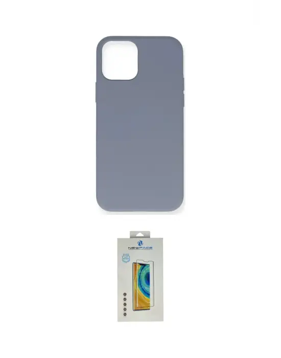 ieg™ iPhone 12 Pro Max Kılıf Ahenk Serisi - Siyah Polymer Nano Ekran Koruyucu