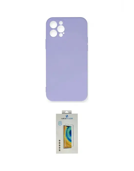 ieg™ iPhone 12 Pro Max Kılıf Ahenk Serisi - Siyah Polymer Nano Ekran Koruyucu
