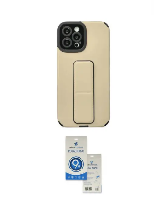 ieg™ iPhone 12 Pro Max Kılıf Çekirdek Yansıma - Şeffaf Royal Nano Ekran Koruyucu