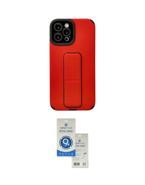 ieg™ iPhone 12 Pro Max Kılıf Çekirdek Yansıma - Şeffaf Royal Nano Ekran Koruyucu