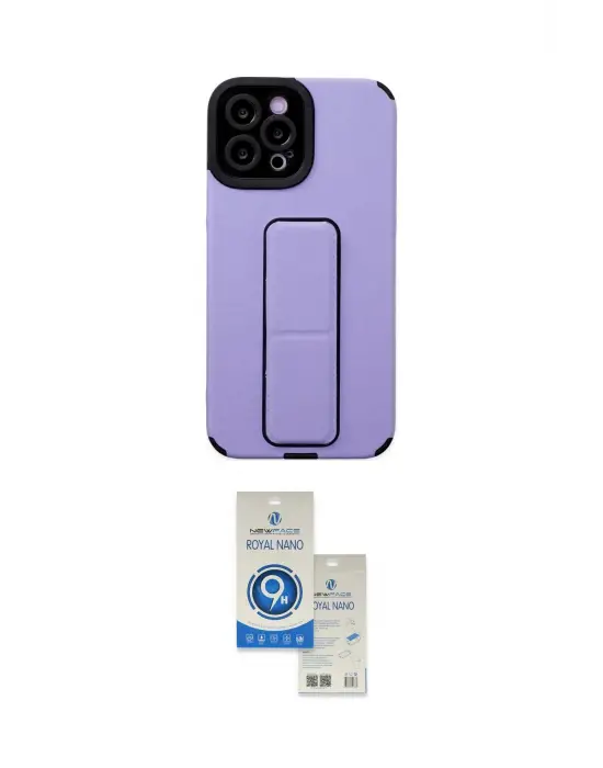 ieg™ iPhone 12 Pro Max Kılıf Çekirdek Yansıma - Şeffaf Royal Nano Ekran Koruyucu