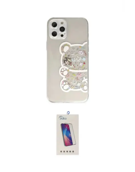 ieg™ iPhone 12 Pro Max Kılıf Eksen Asil Prime - Siyah Joko 5D Cam