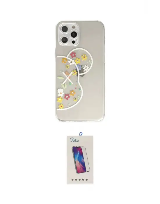 ieg™ iPhone 12 Pro Max Kılıf Eksen Asil Prime - Siyah Joko 5D Cam