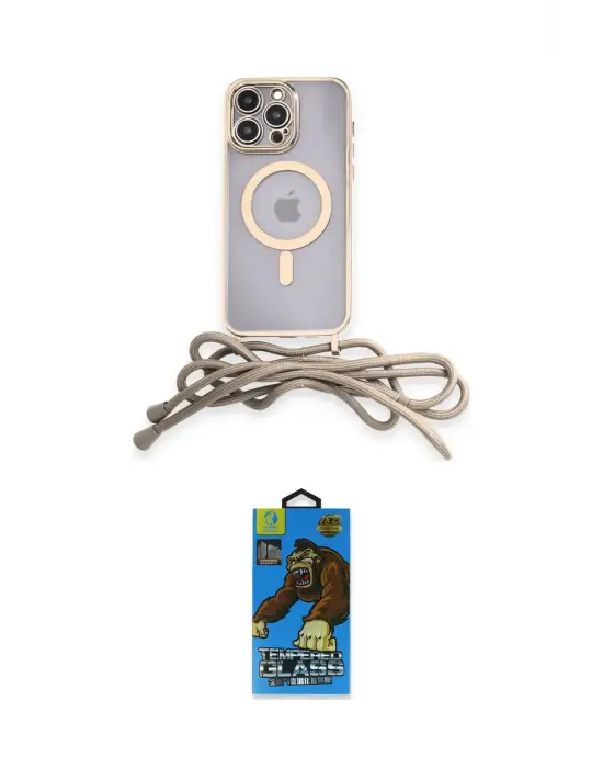 ieg™ iPhone 12 Pro Max Kılıf Eksen Özel Seri - Siyah 18D Cam Ekran Koruyucu