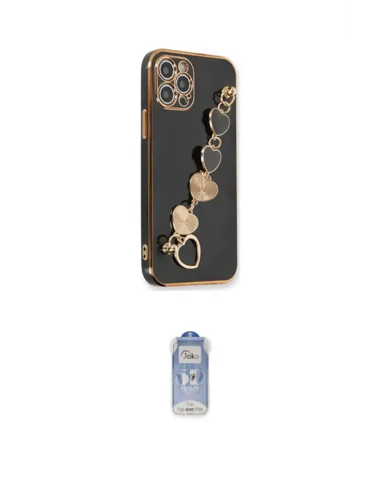 ieg™ iPhone 12 Pro Max Kılıf Nova Işık Prime - Siyah Joko Magic 5D Cam