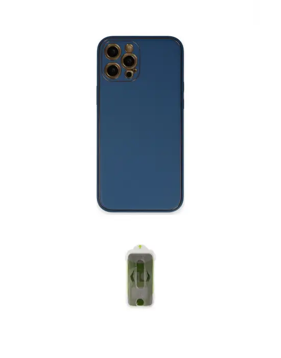 ieg™ iPhone 12 Pro Max Kılıf Yadigar Klasik - Siyah Joko Magic 5D Hayalet Cam