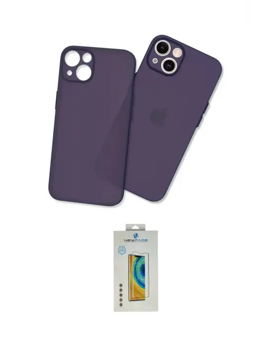 ieg™ iPhone 13 Mini Kılıf Atlas Minimal Prime - Siyah Polymer Nano Ekran Koruyucu