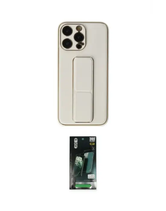 ieg™ iPhone 13 Pro Kılıf Akış Doku - Şeffaf 360 Full Body Arka Koruyucu