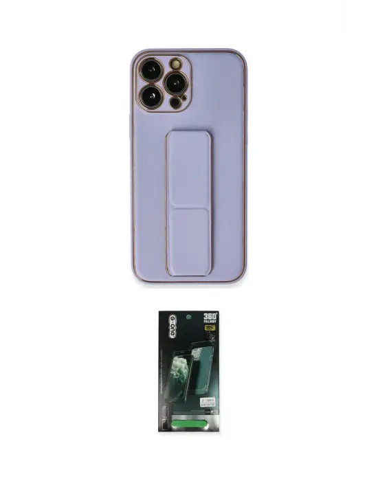 ieg™ iPhone 13 Pro Kılıf Akış Doku - Şeffaf 360 Full Body Arka Koruyucu
