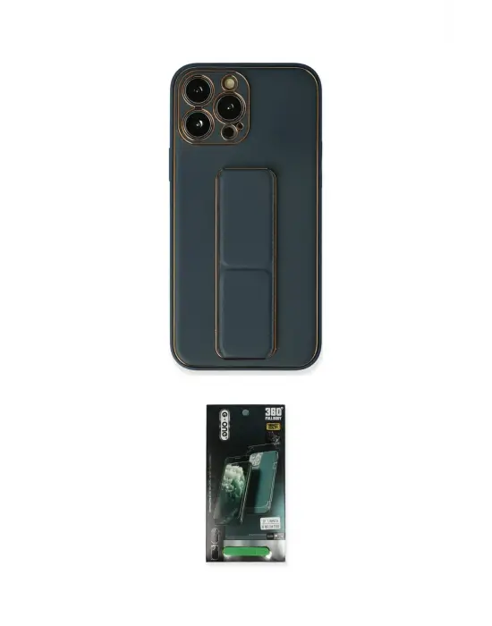 ieg™ iPhone 13 Pro Kılıf Akış Doku - Şeffaf 360 Full Body Arka Koruyucu