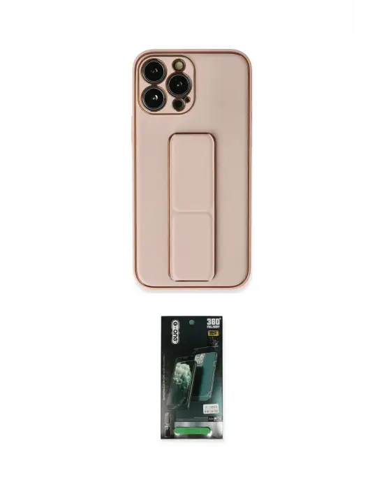 ieg™ iPhone 13 Pro Kılıf Akış Doku - Şeffaf 360 Full Body Arka Koruyucu