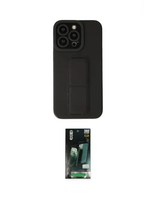 ieg™ iPhone 13 Pro Max Kılıf Çekirdek Yansıma - Şeffaf 360 Full Body Arka Koruyucu