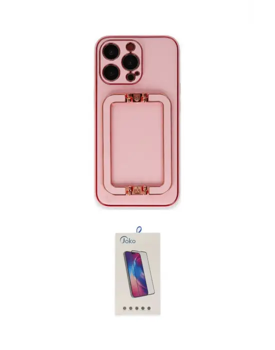 ieg™ iPhone 13 Pro Max Kılıf Kozmos Minimal Prime - Siyah Joko 5D Cam