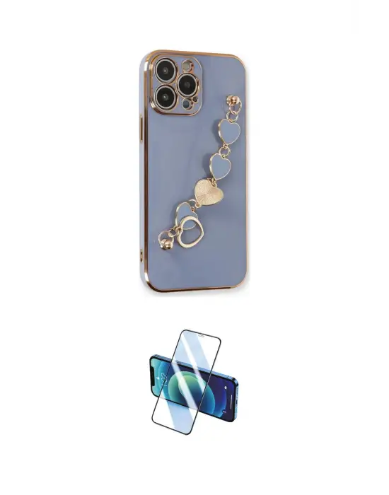ieg™ iPhone 13 Pro Max Kılıf Nova Işık Prime - Siyah 3D Antistatik Cam Ekran Koruyucu