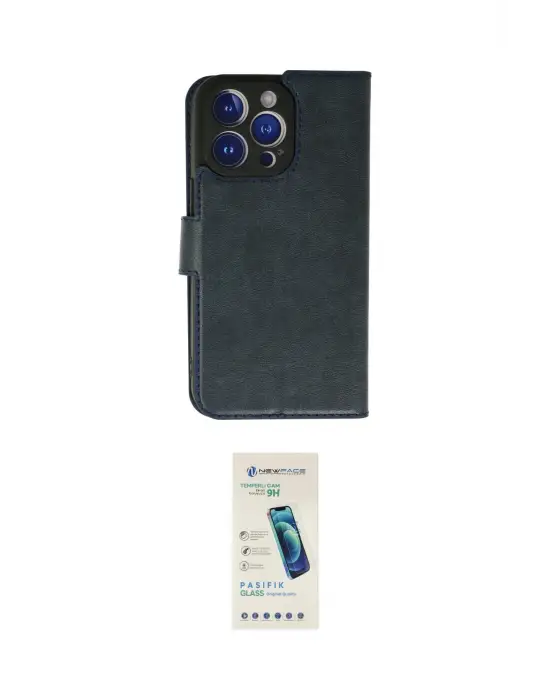 ieg™ iPhone 13 Pro Max Kılıf Siluet Işık Serisi - Şeffaf Pasifik Cam Ekran Koruyucu