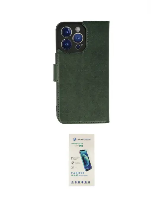 ieg™ iPhone 13 Pro Max Kılıf Siluet Işık Serisi - Şeffaf Pasifik Cam Ekran Koruyucu