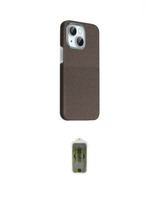 ieg™ iPhone 14 Kılıf Kozmos Klasik Prime - Siyah Joko Magic 5D Hayalet Cam