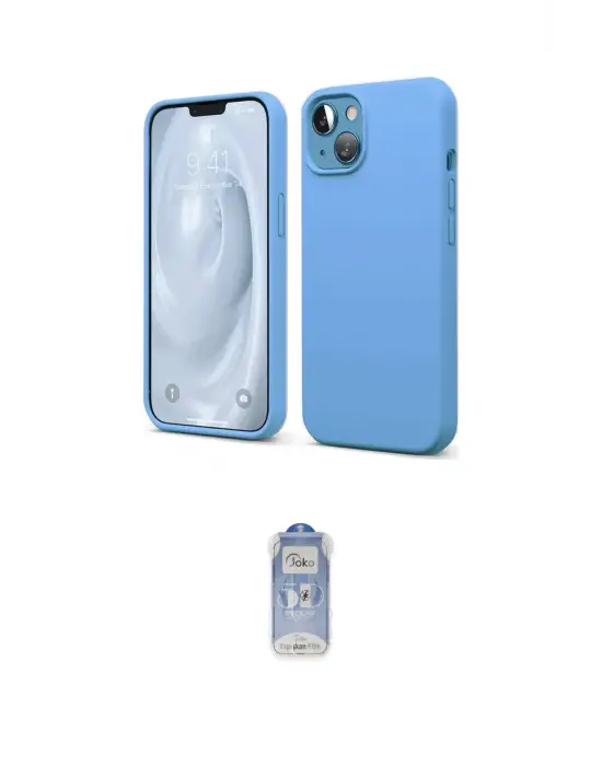 ieg™ iPhone 14 Kılıf Kozmos Yansıma Özel Seri - Siyah Joko Magic 5D Cam