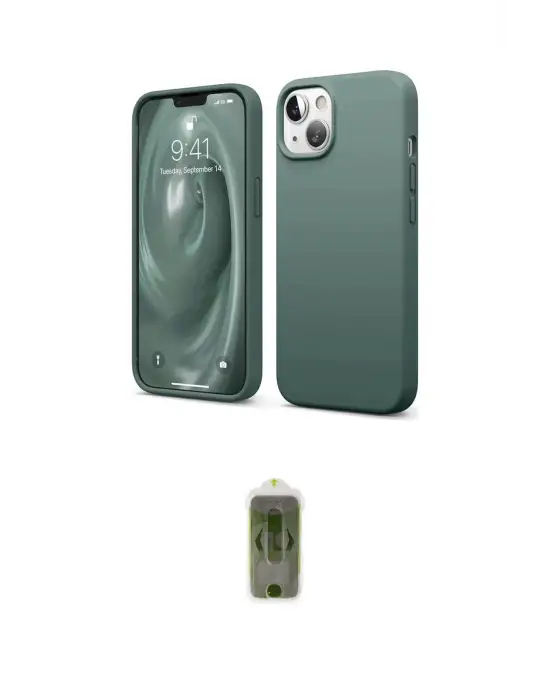 ieg™ iPhone 14 Kılıf Kozmos Yansıma Özel Seri - Siyah Joko Magic 5D Hayalet Cam