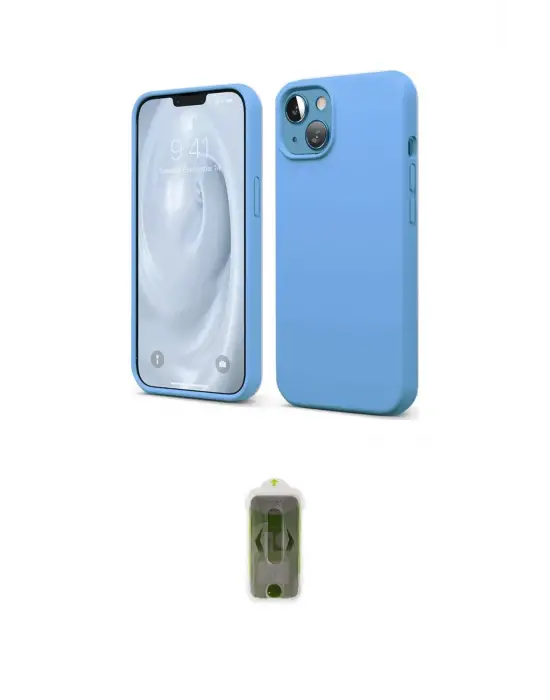 ieg™ iPhone 14 Kılıf Kozmos Yansıma Özel Seri - Siyah Joko Magic 5D Hayalet Cam