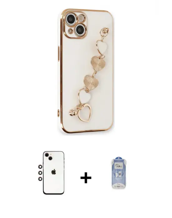 ieg™ iPhone 14 Kılıf Nova Işık Prime - Siyah Joko Magic 5D Cam + Shine Kamera Lens - GI