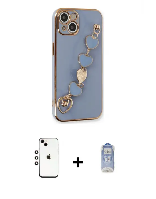 ieg™ iPhone 14 Kılıf Nova Işık Prime - Siyah Joko Magic 5D Cam + Shine Kamera Lens - GI