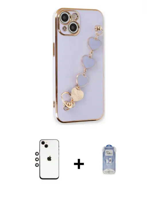 ieg™ iPhone 14 Kılıf Nova Işık Prime - Siyah Joko Magic 5D Cam + Shine Kamera Lens - GI