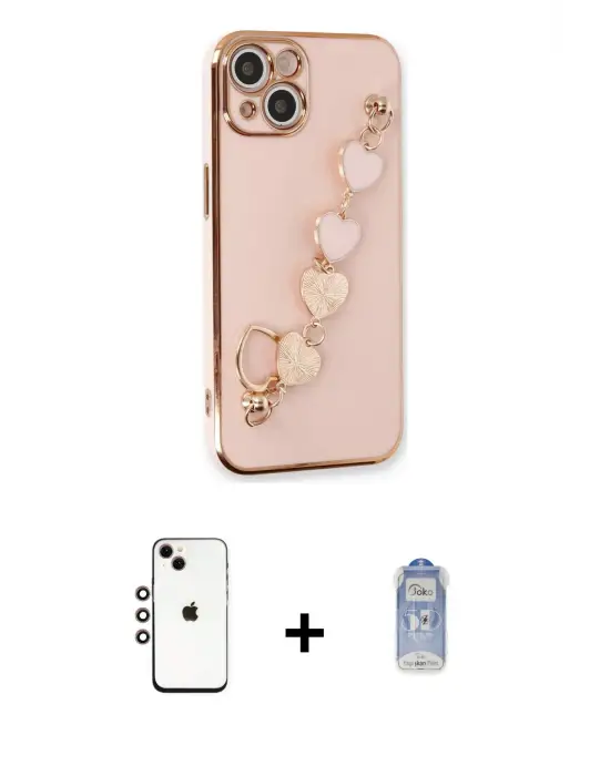 ieg™ iPhone 14 Kılıf Nova Işık Prime - Siyah Joko Magic 5D Cam + Shine Kamera Lens - GI