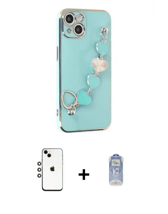 ieg™ iPhone 14 Kılıf Nova Işık Prime - Siyah Joko Magic 5D Cam + Shine Kamera Lens - GI