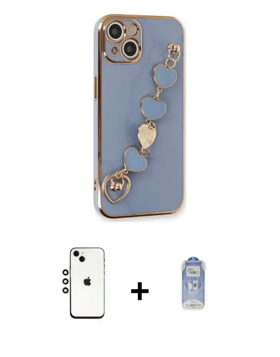 ieg™ iPhone 14 Kılıf Nova Işık Prime - Siyah Joko Magic 5D Cam + Shine Kamera Lens - GS