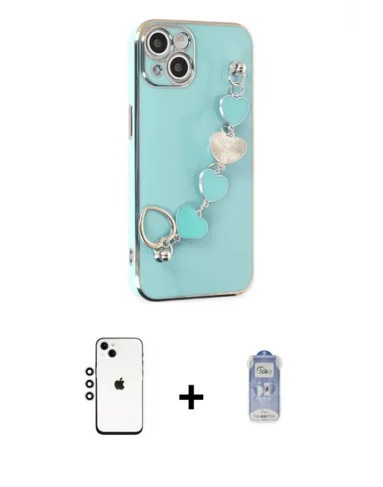 ieg™ iPhone 14 Kılıf Nova Işık Prime - Siyah Joko Magic 5D Cam + Shine Kamera Lens - GS