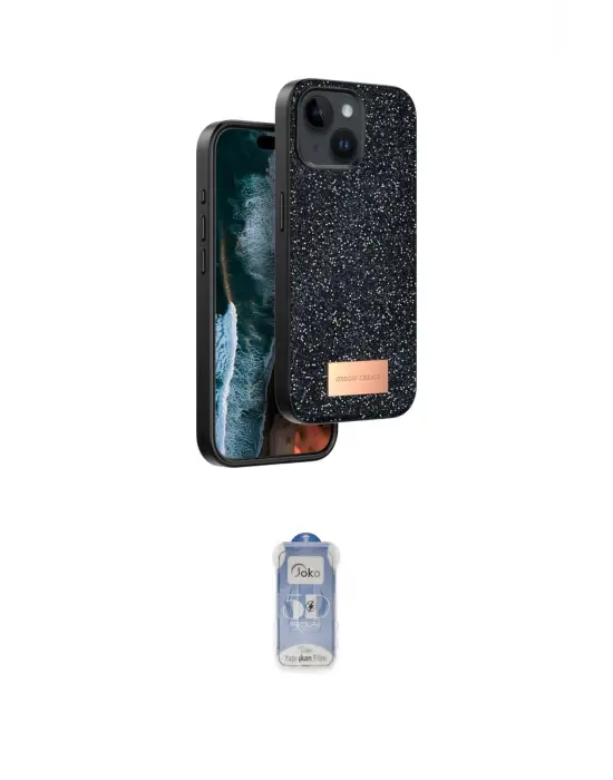ieg™ iPhone 14 Kılıf Vadi Klasik Serisi - Siyah Joko Magic 5D Cam