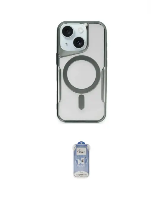 ieg™ iPhone 14 Kılıf Yadigar Klasik Özel Seri - Siyah Joko Magic 5D Cam