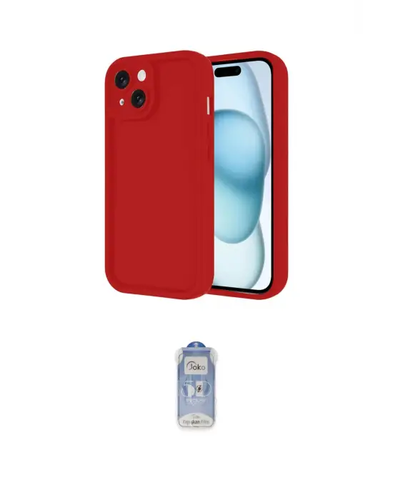 ieg™ iPhone 14 Kılıf Yankı Yansıma Özel Seri - Siyah Joko Magic 5D Cam