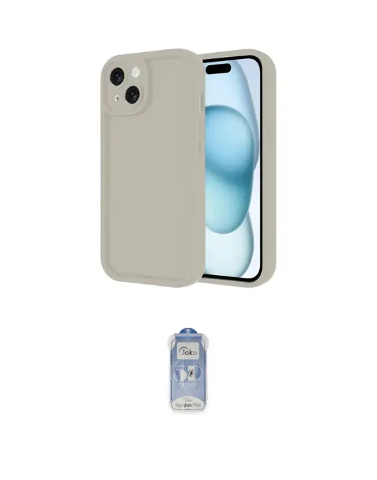 ieg™ iPhone 14 Kılıf Yankı Yansıma Özel Seri - Siyah Joko Magic 5D Cam