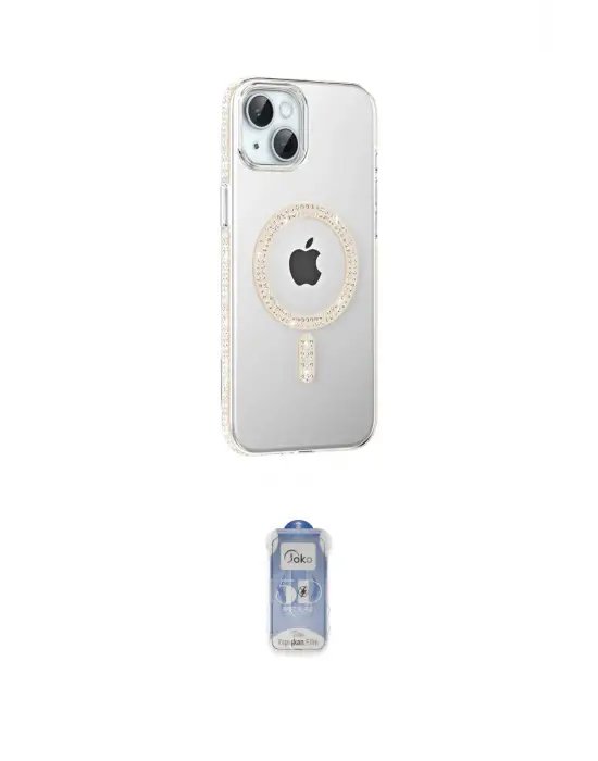 ieg™ iPhone 14 Kılıf Yörünge Koleksiyonu - Siyah Joko Magic 5D Cam