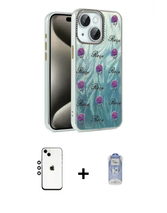 ieg™ iPhone 14 Kılıf Zirve Modern Prime - Siyah Joko Magic 5D Cam + Shine Kamera Lens - GS