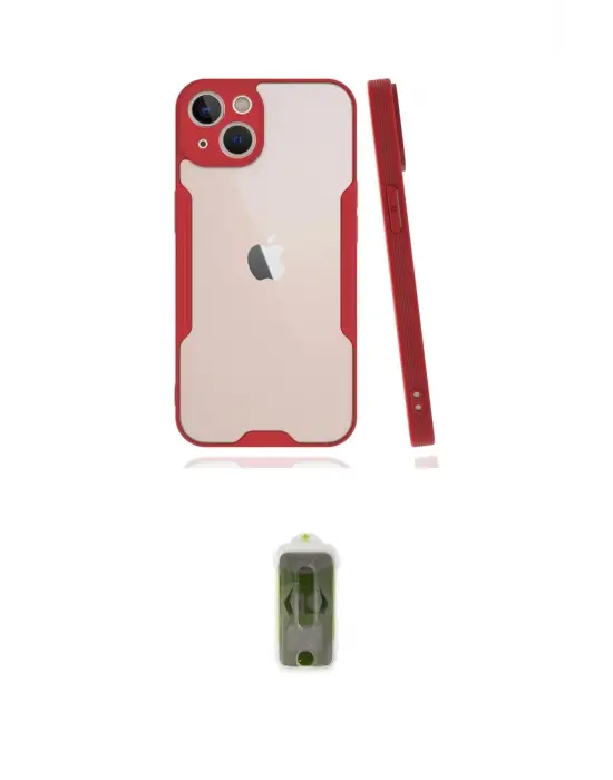 ieg™ iPhone 14 Plus Kılıf Atlas Asil Serisi - Siyah Joko Magic 5D Hayalet Cam