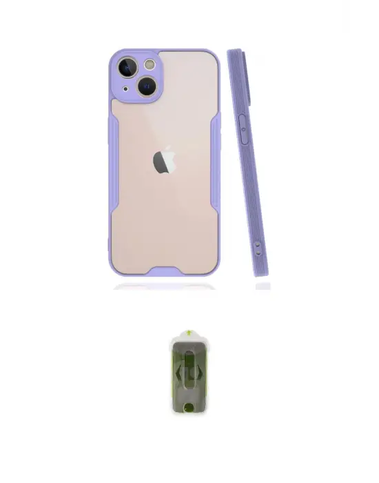 ieg™ iPhone 14 Plus Kılıf Atlas Asil Serisi - Siyah Joko Magic 5D Hayalet Cam