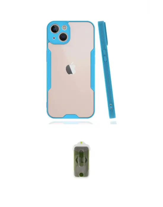 ieg™ iPhone 14 Plus Kılıf Atlas Asil Serisi - Siyah Joko Magic 5D Hayalet Cam