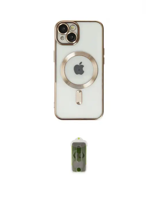 ieg™ iPhone 14 Plus Kılıf Nova Işık Özel Seri - Siyah Joko Magic 5D Hayalet Cam